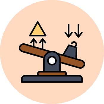 Seesaw Vector Icon