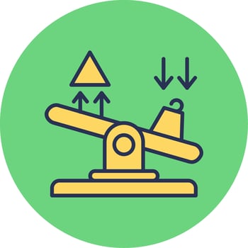 Seesaw Vector Icon
