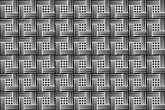Seamless repeating monochrome seamless pattern. Mosaic ornamental decorative black and white pattern vector
