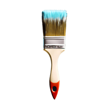 AI generated Paint brush isolated on transparent background png