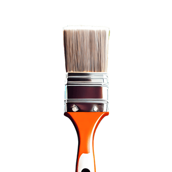 AI generated Paint brush isolated on transparent background png