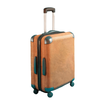AI generated 3d suitcase isolated on transparent background png