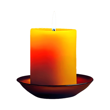 AI generated Candle isolated on transparent background png
