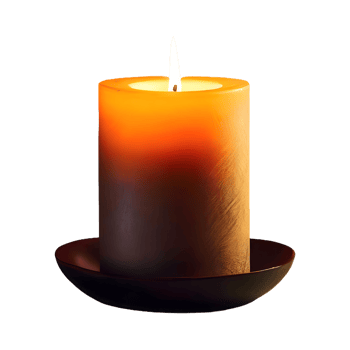 AI generated Candle isolated on transparent background png