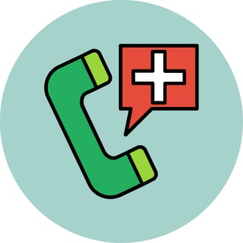 Emergency Call Vector Icon