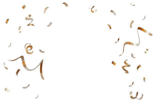 Golden confetti on transparent background. Shiny particles, close up view. Party, Merry Christmas, New year, Birthday decoration. Cut out. Perfect for celebrations, invitations, festive design. 3D. png