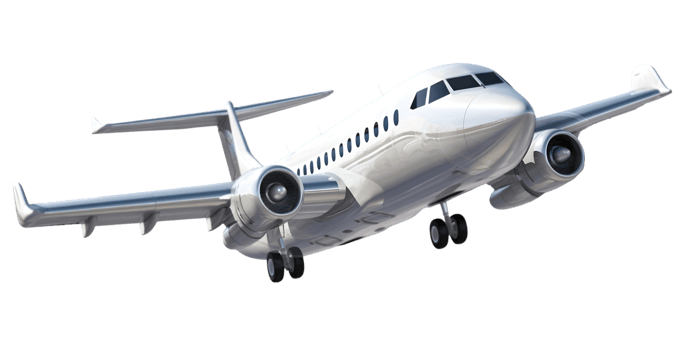 AI generated White metallic commercial airplane jetliner flying, 3D realistic passenger jet vehicle, png format on transparent background, AI Generative