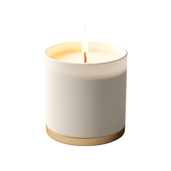 AI generated Candle. Scandinavian modern minimalist style. Transparent background, isolated image. png