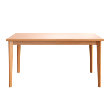 AI generated Dining table. Scandinavian modern minimalist style. Transparent background, isolated image. png