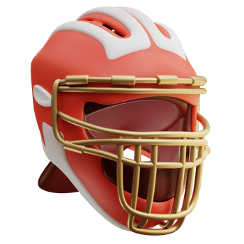 3d illustration Catcher's  Helmets png