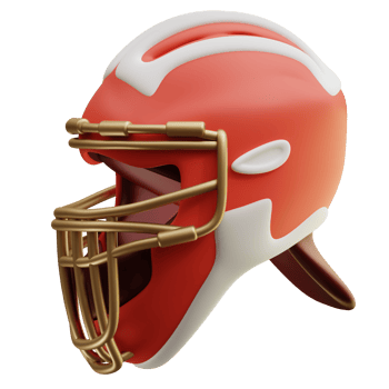 3d illustration Catcher's  Helmets png