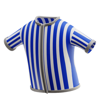 3d illustration of baseball shirt png