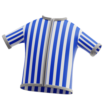 3d illustration of baseball shirt png