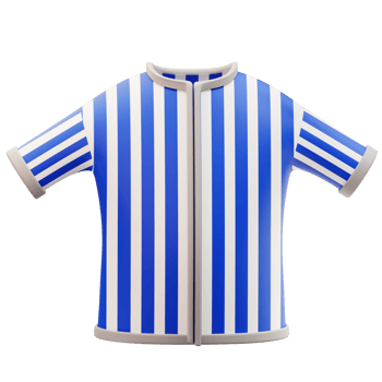 3d illustration of baseball shirt png