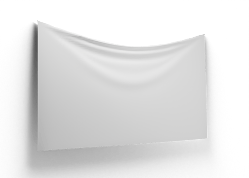 fabric banner mockup png