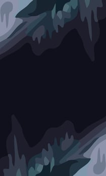 Aesthetic abstract art with a combination of shapes and navy colors. Suitable for background and poster vector