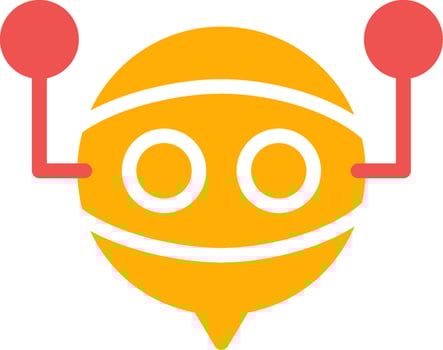 Virtual Assistant Creative Icon Design vector