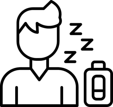 Tired Vector Icon