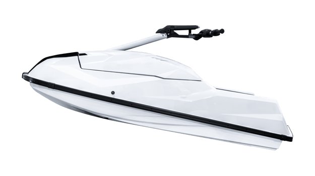 Side view white watercraft png