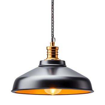 AI generated Hanging Lamp Isolated on Transparent Background png