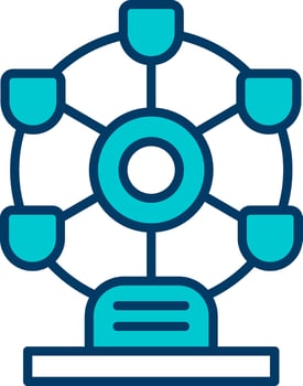 Ferris Wheel Vector Icon