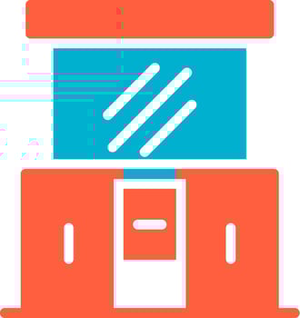 Dressing Table Creative Icon Design vector