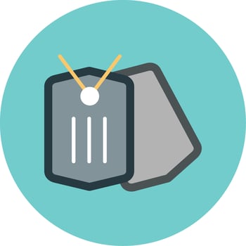 Dog Tag Vector Icon