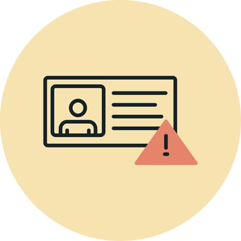 Id Card Vector Icon