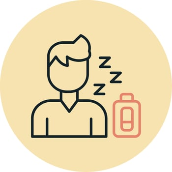 Tired Vector Icon