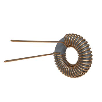 Electronic Inductor rendering, technology design element png