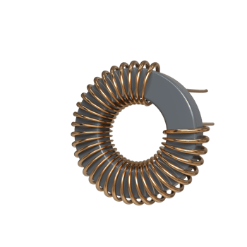 Electronic Inductor rendering, technology design element png