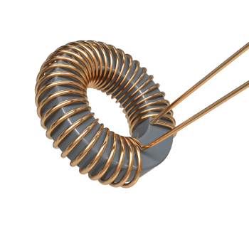 Electronic Inductor rendering, technology design element png