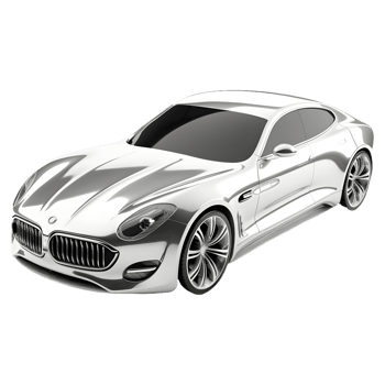 AI generated 3D Rendering of a Luxury Car on Transparent Background - Ai Generated png
