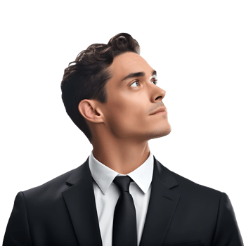 AI generated Young Businessman Standing on Transparent background - Ai Generated png