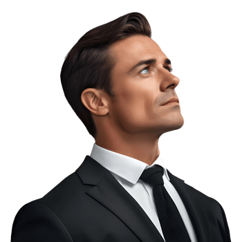 AI generated Young Businessman Standing on Transparent background - Ai Generated png