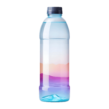 AI generated Colorful Water Bottle on Transparent background - Ai Generated png