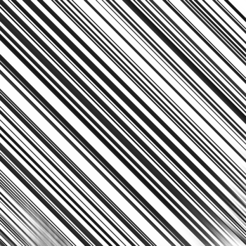 Black and white striped abstract background overlay. Motion effect. PNG graphic illustration with transparent background.