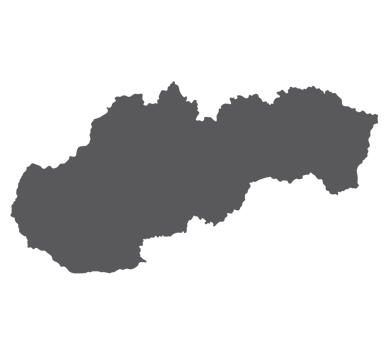 Slovakia map. Map of Slovakia in grey color png