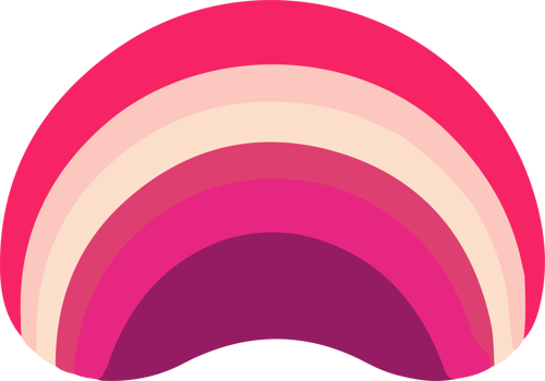 AI generated rainbow design illustration isolated on transparent background png