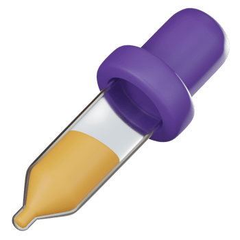 3D Icon of Color Picker on Isolated Background. 3D render png