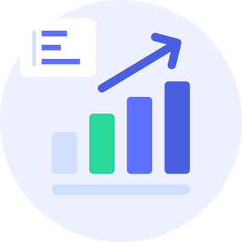 growth graph modern icon illustration png