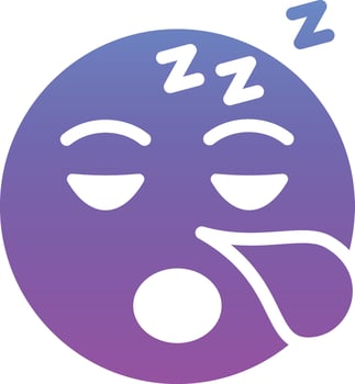 Sleepy Face Vector Icon