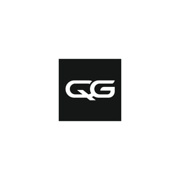 Initial letter qg logo or gq logo vector design template