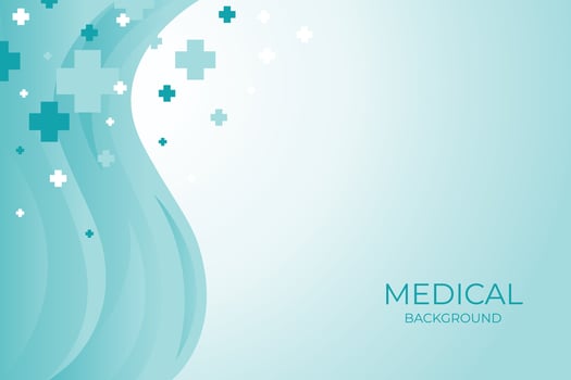 Blue healthcare and medical science background Free Vector