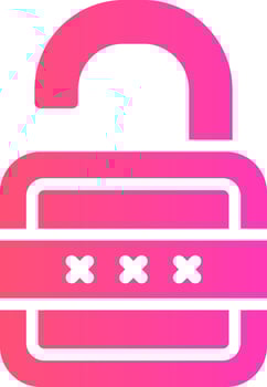 glyph Gradient Design vector