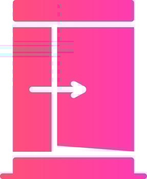 Exit Creative Icon Design vector