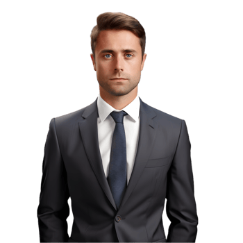 AI generated Businessman in Suit on transparent background PNG image