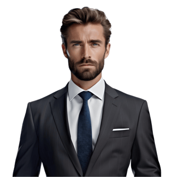 AI generated Businessman in Suit on transparent background PNG image