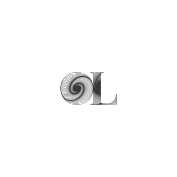 Alphabet letters Initials Monogram logo LO, OL, L and O vector