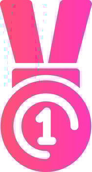 glyph Gradient Design vector